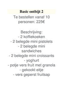Basic ontbijt 2