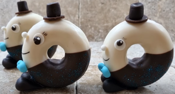 Donuts bruid &amp; bruidegom