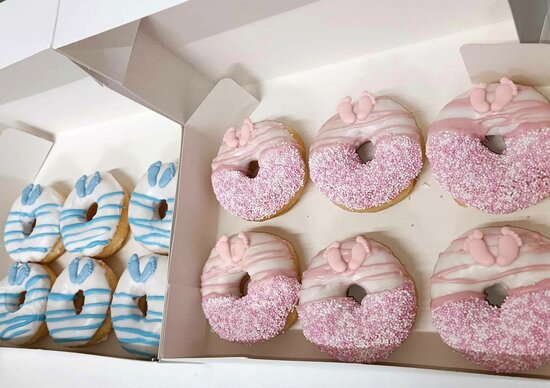 Donuts Gender reveal box - 6 stuks