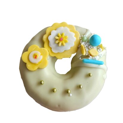 Donut box bloemen thema