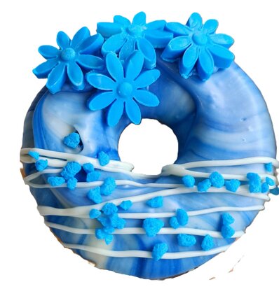 Donut box bloemen thema