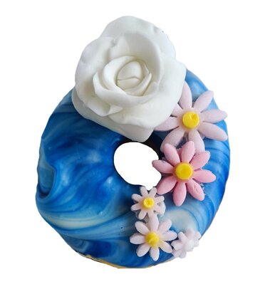 Donut box bloemen thema
