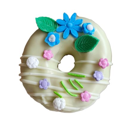 Donut box bloemen thema