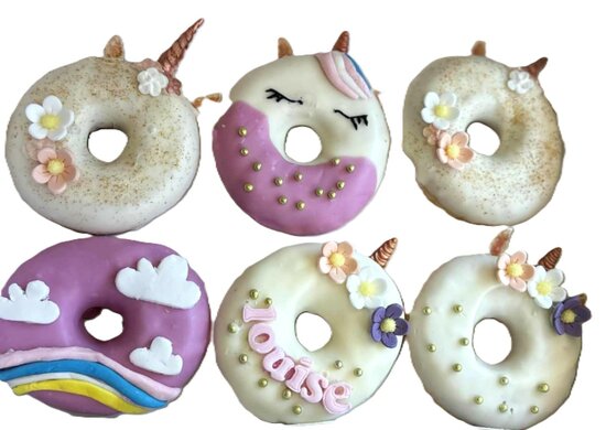 Donut box eenhoorn thema