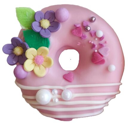 Donut boxen bloemen thema