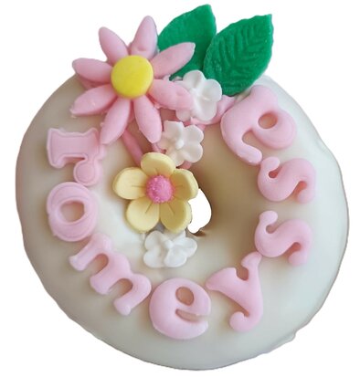 Donut boxen bloemen thema