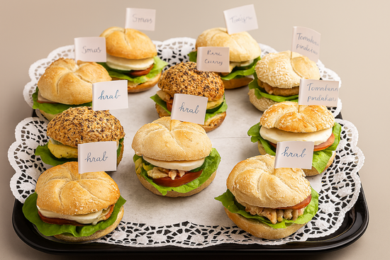 Basic mix mini pistolets en/of mini sandwiches deluxe  