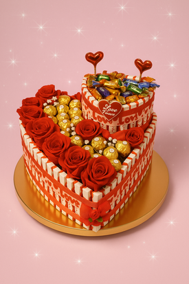 Petit Merci en ferrero rocher taart