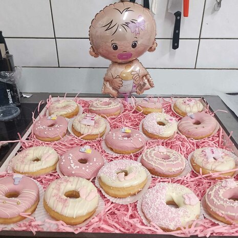 Donuts Gender reveal boxen - 6 stuks