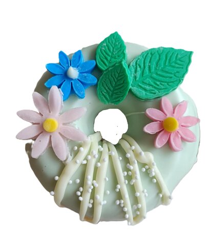 Donut box bloemen thema