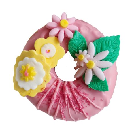 Donut box bloemen thema
