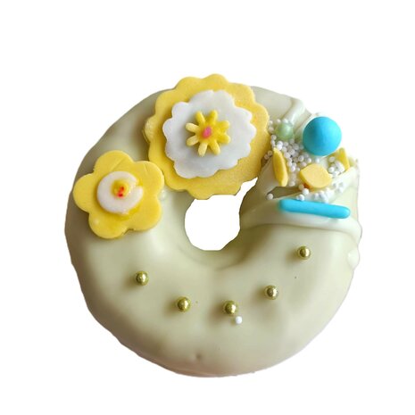Donut box bloemen thema