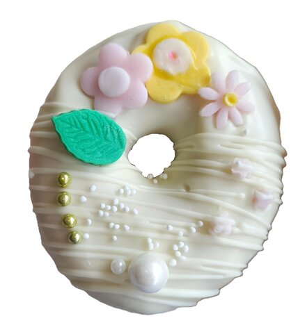 Donut box bloemen thema