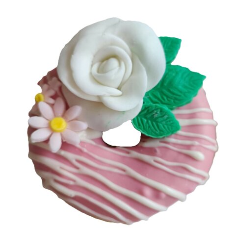 Donut box bloemen thema