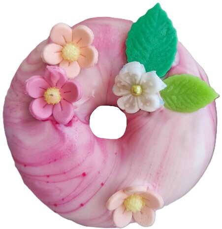 Donut boxen bloemen thema