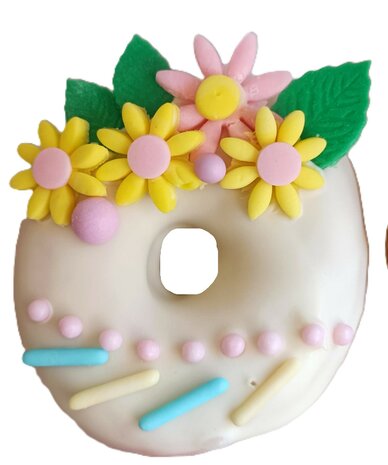 Donut boxen bloemen thema