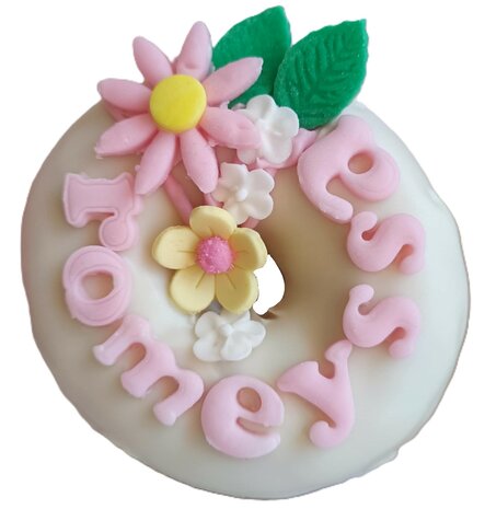 Donut boxen bloemen thema