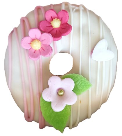 Donut boxen bloemen thema